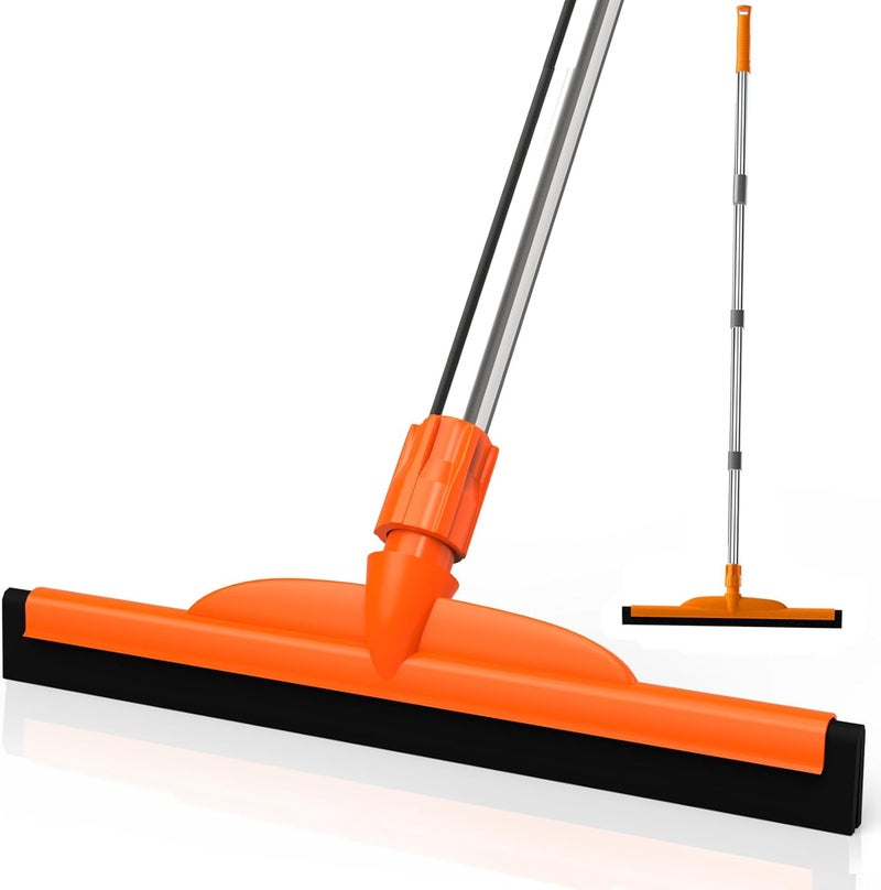 ITTAR Heavy-Duty Floor Squeegee, 62" Adjustable Handle, EVA Foam Blade, Ideal for Concrete, Garage, Patio & More - Image 1